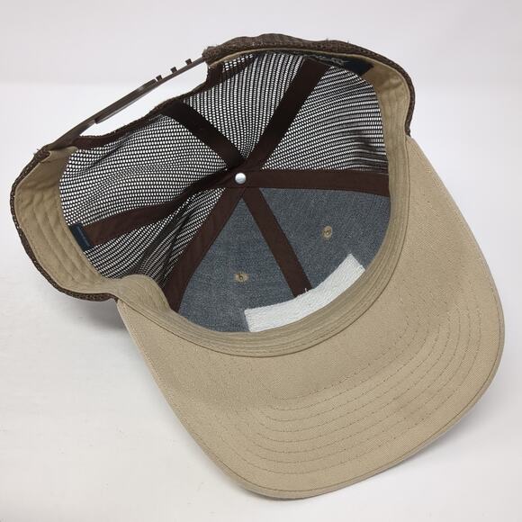 Muley Freak Snapback Trucker Hat Brown One Size Adjustable Mesh Back Embroidered - Picture 7 of 10
